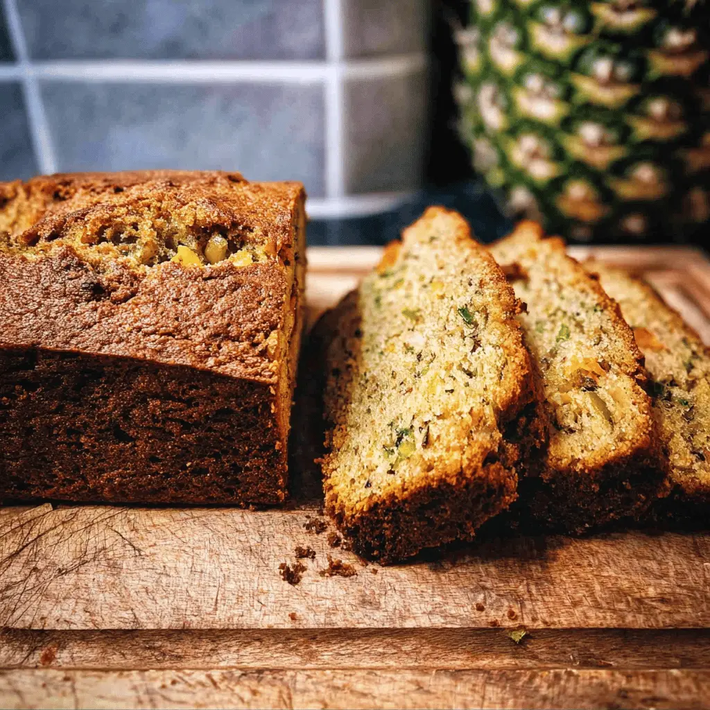 Moist Pineapple Zucchini Bread Recipe