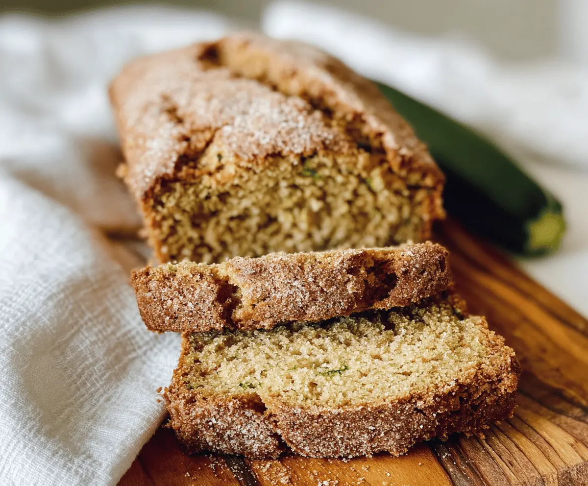 Soft Snickerdoodle Zucchini Bread Recipe