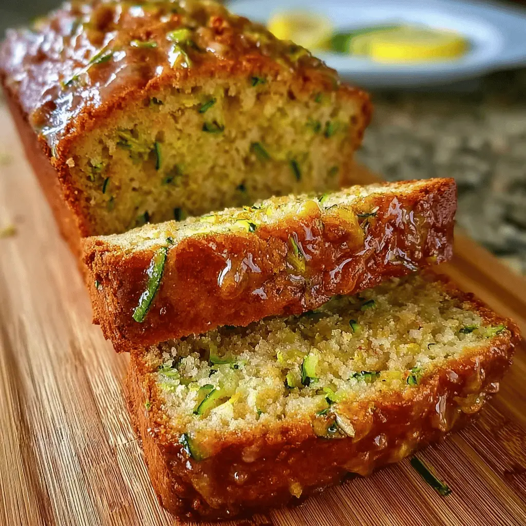Moist Lemon Zucchini Bread Recipe