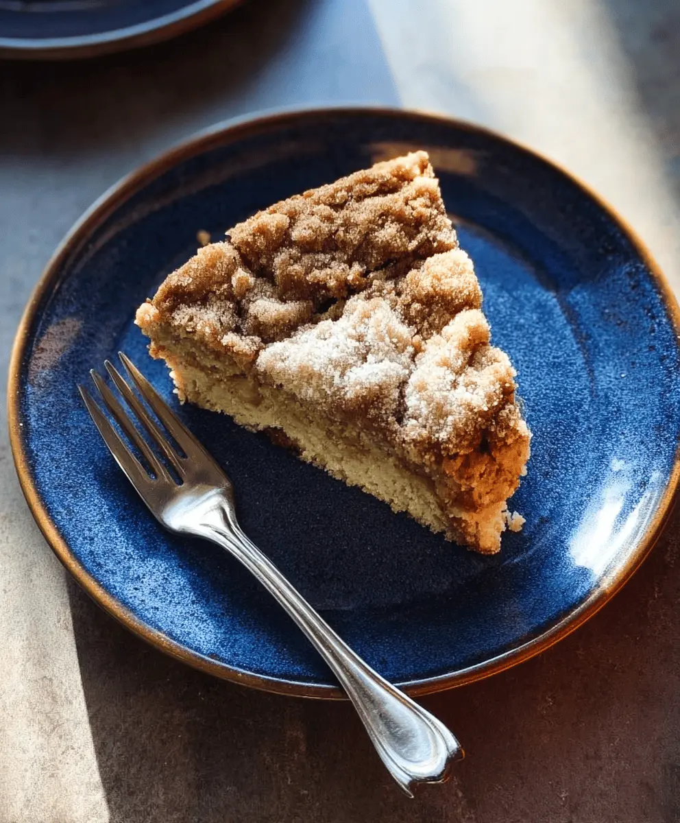 Moist Cinnamon Sugar Zucchini Coffee Cake