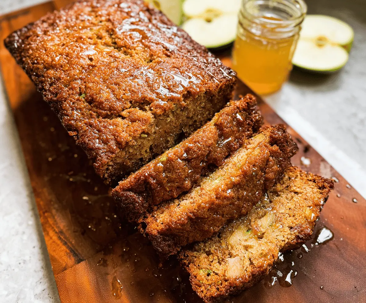 Moist Apple Zucchini Bread Recipe