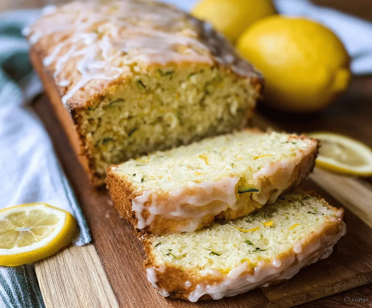 Moist Lemon Zucchini Bread Recipe