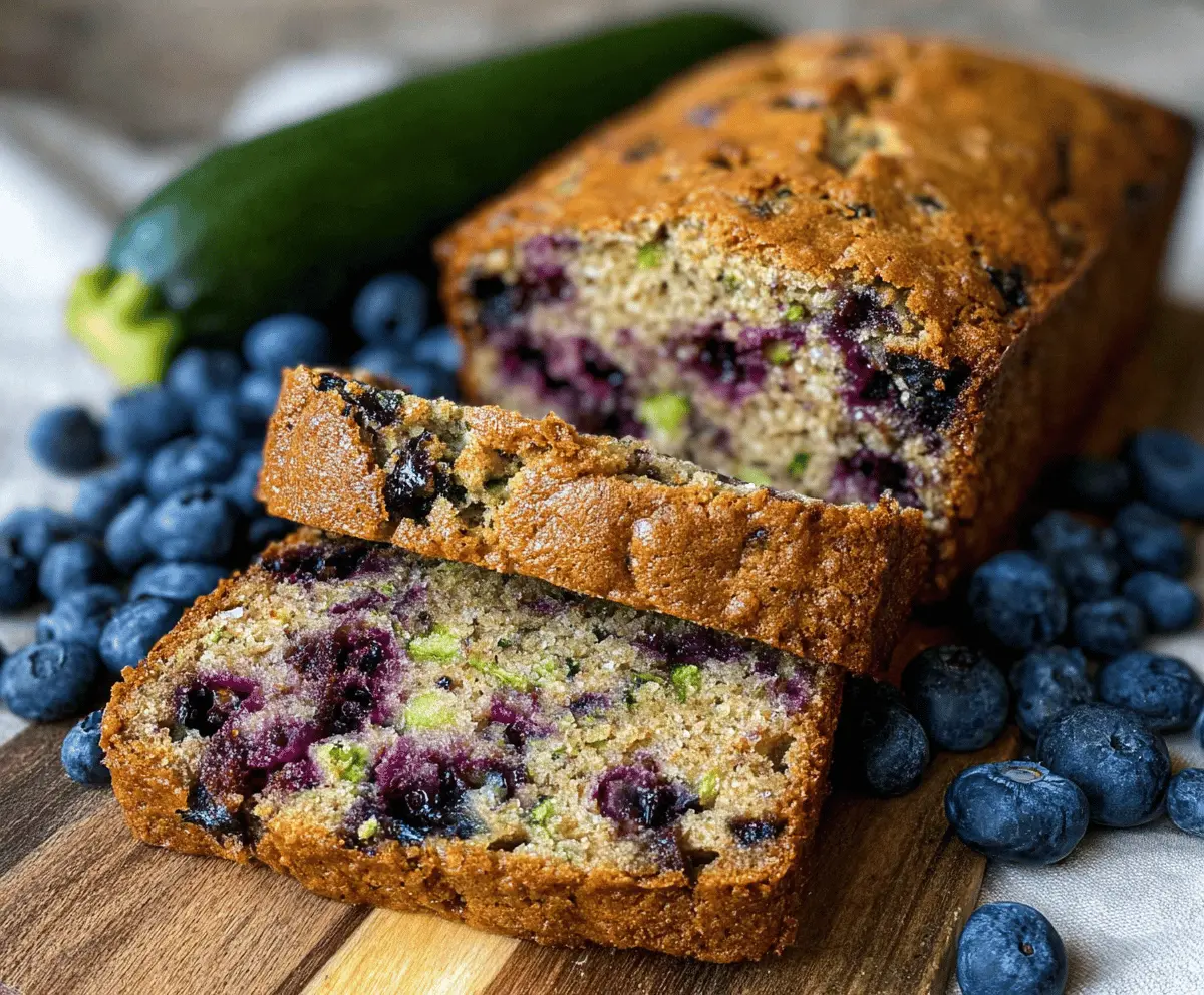 Moist Blueberry Zucchini Bread Recipe