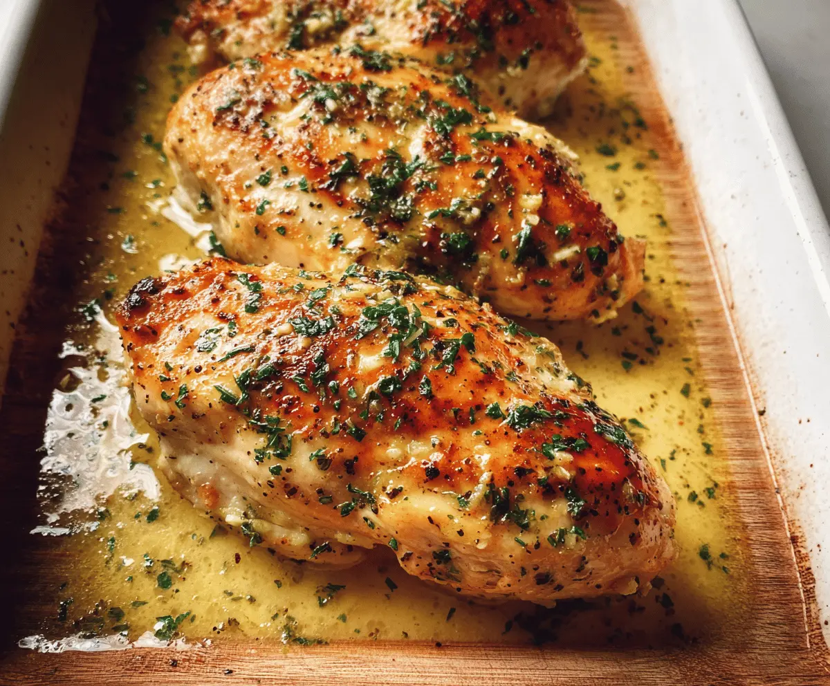 Easy Garlic Butter Baked Chicken Breast Recipe