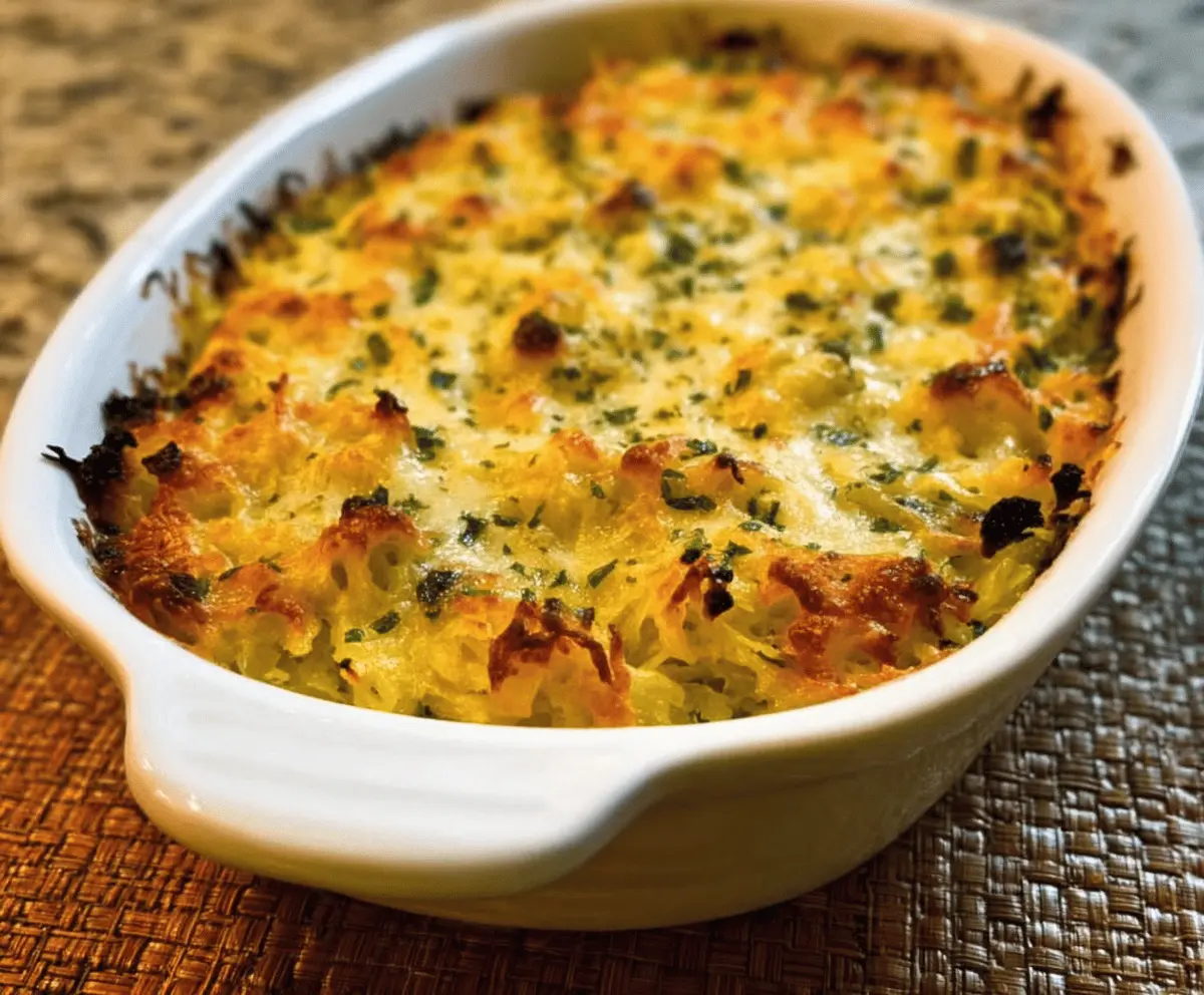 Healthy Spaghetti Squash Au Gratin Recipe