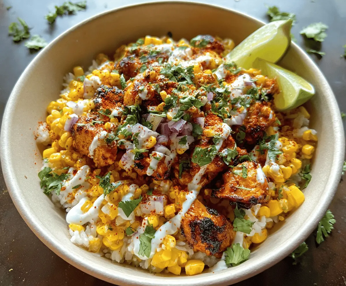 Easy Street Corn Chicken Rice Bowl Recipe