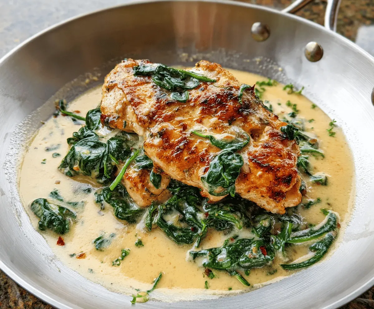 Creamy Chicken Florentine Recipe With Spinach