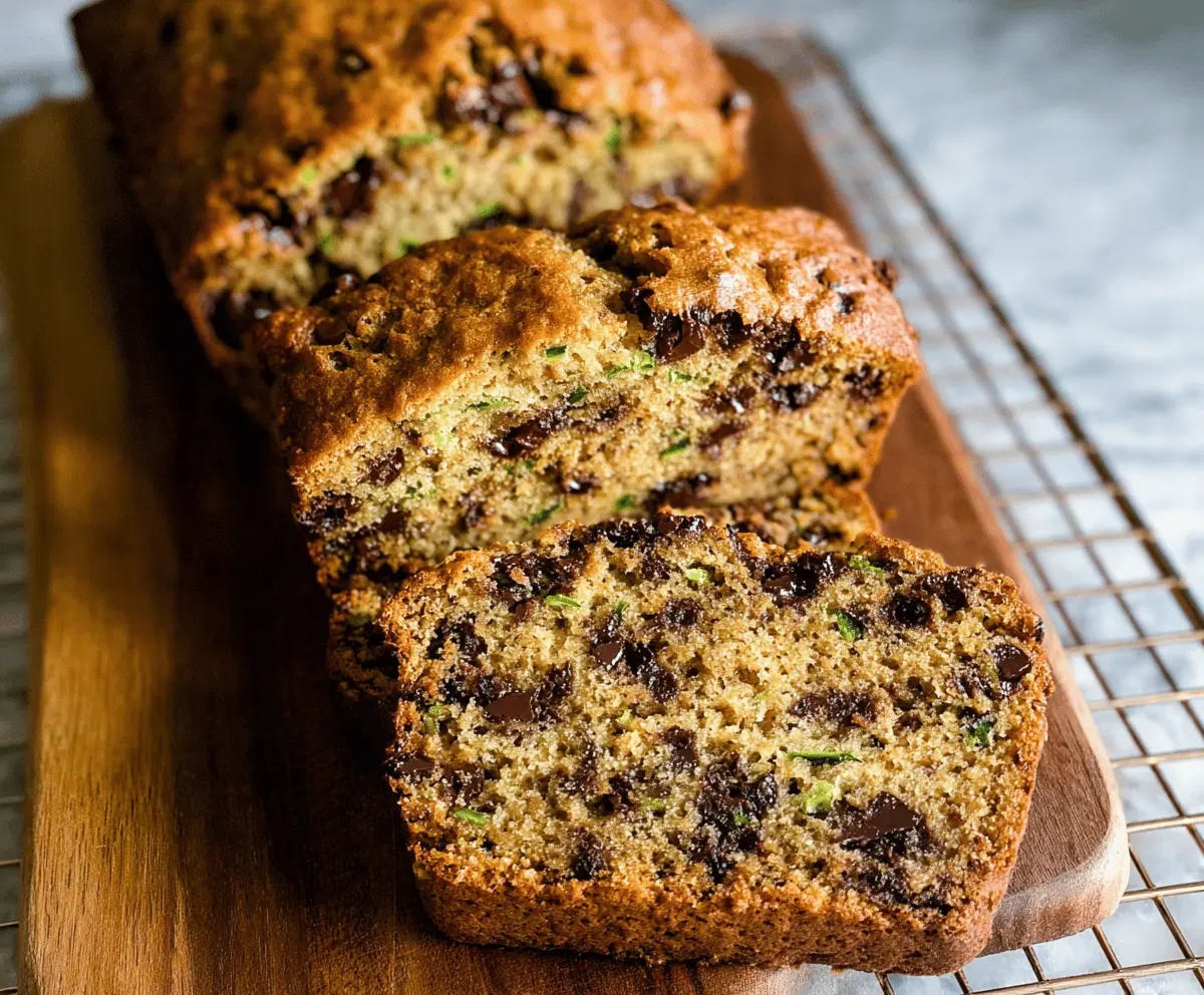 Moist Chocolate Chip Zucchini Bread Recipe