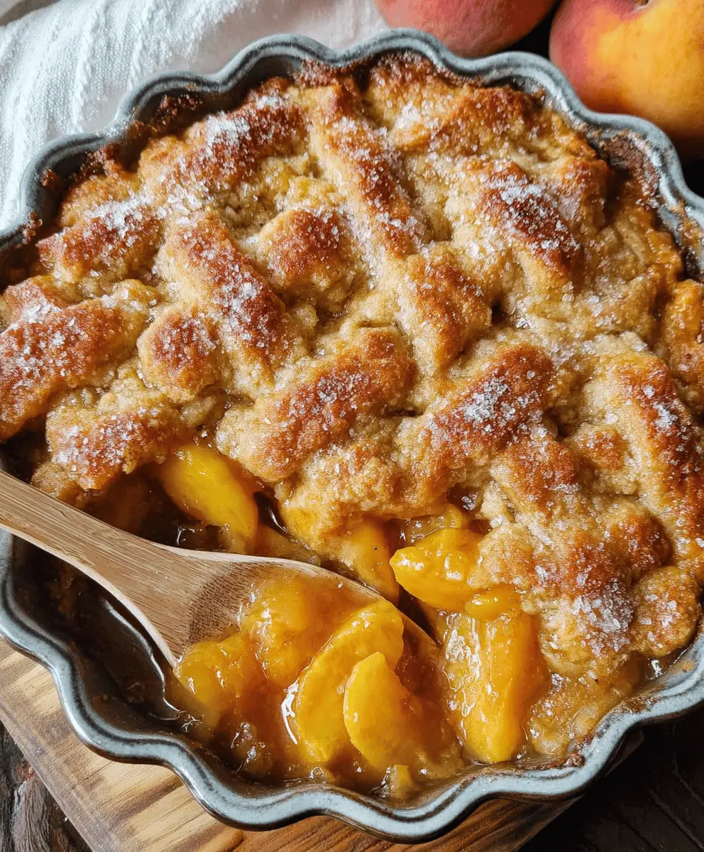 Easy Southern Peach Cobbler Recipe