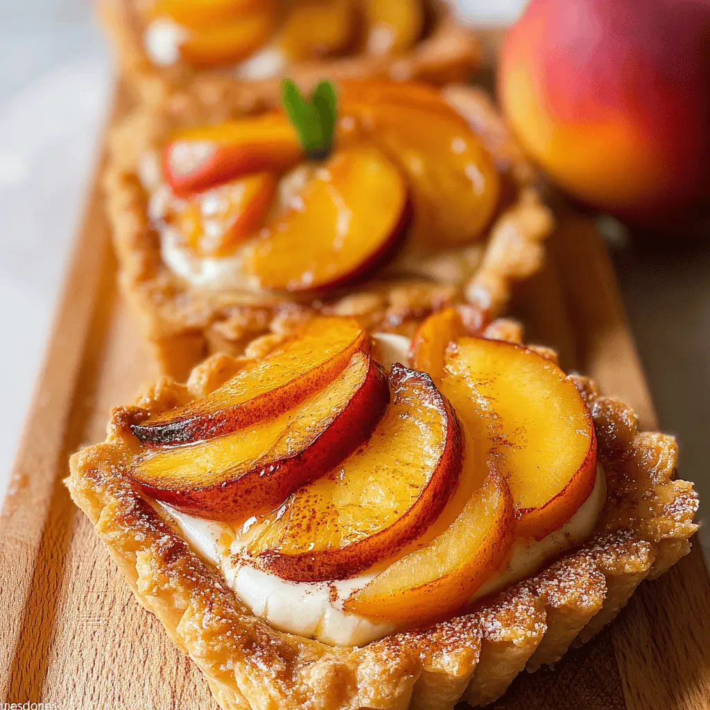 Mini Peach and Cream Cheese Tart Recipes