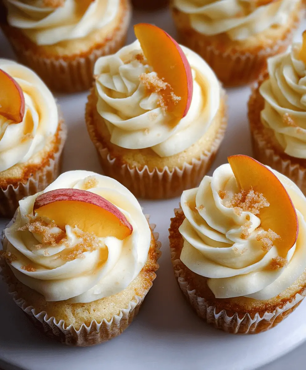 Easy Peach and Honey Cheesecake Cupcakes Recipe