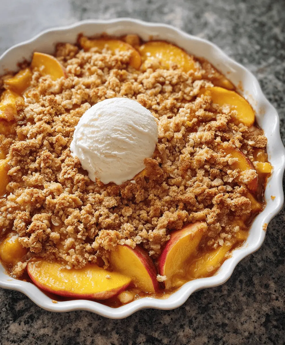 Easy Homemade Peach Crisp Recipe