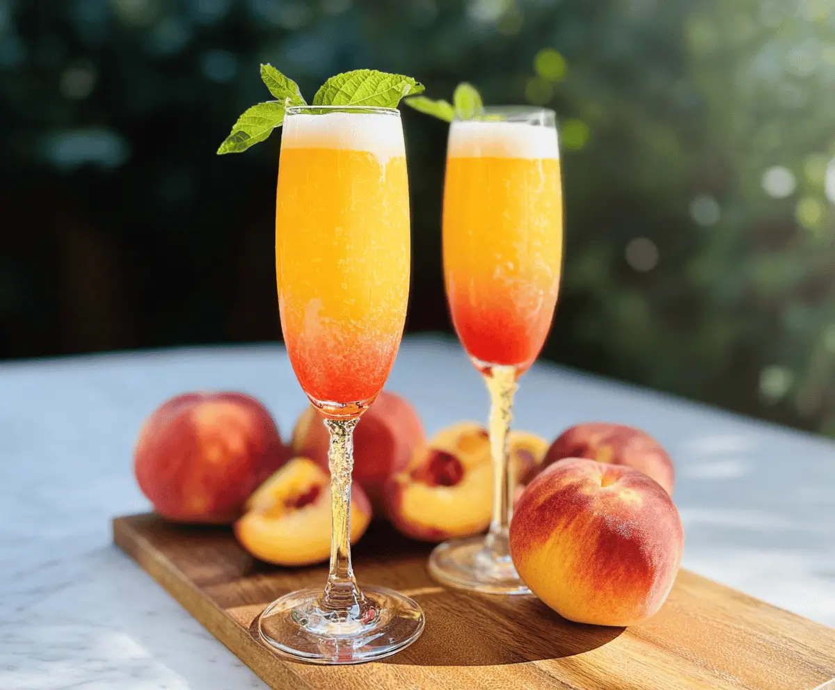 Easy Peach Bellini Recipe for Summer Sipping