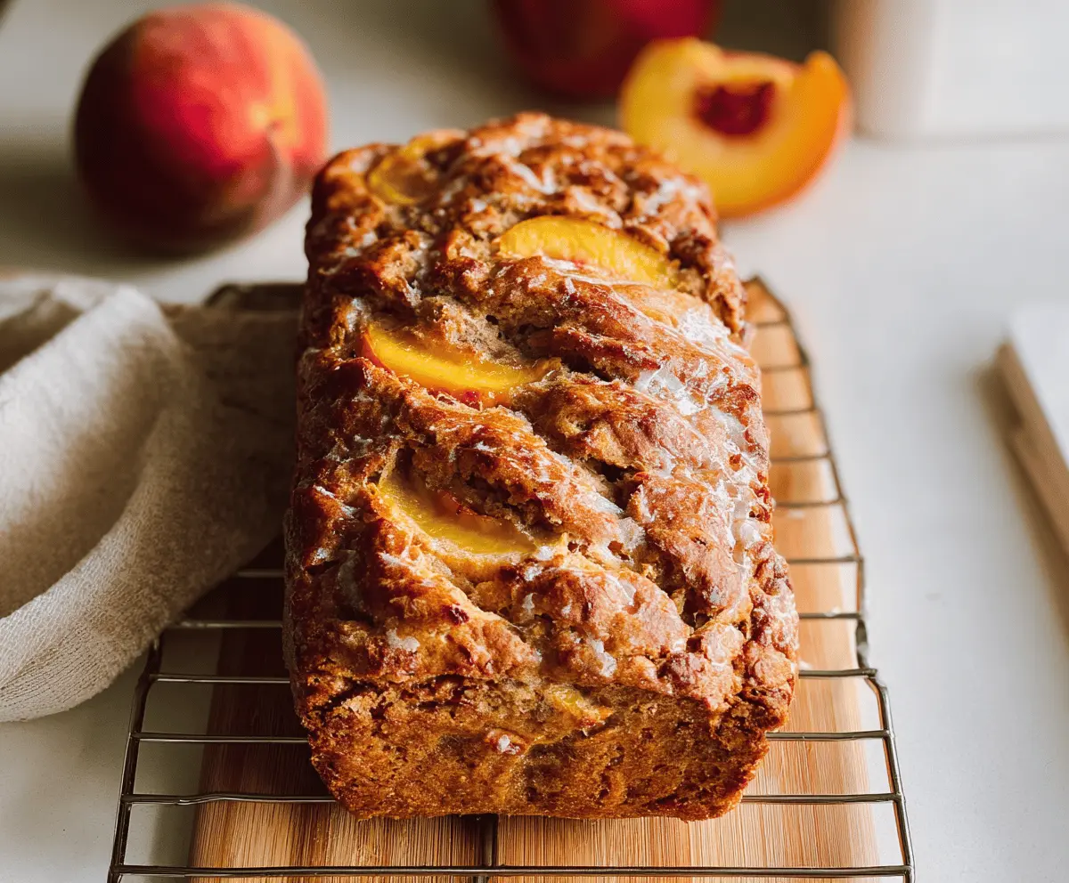 Easy Cinnamon Peach Bread Recipe for Fall