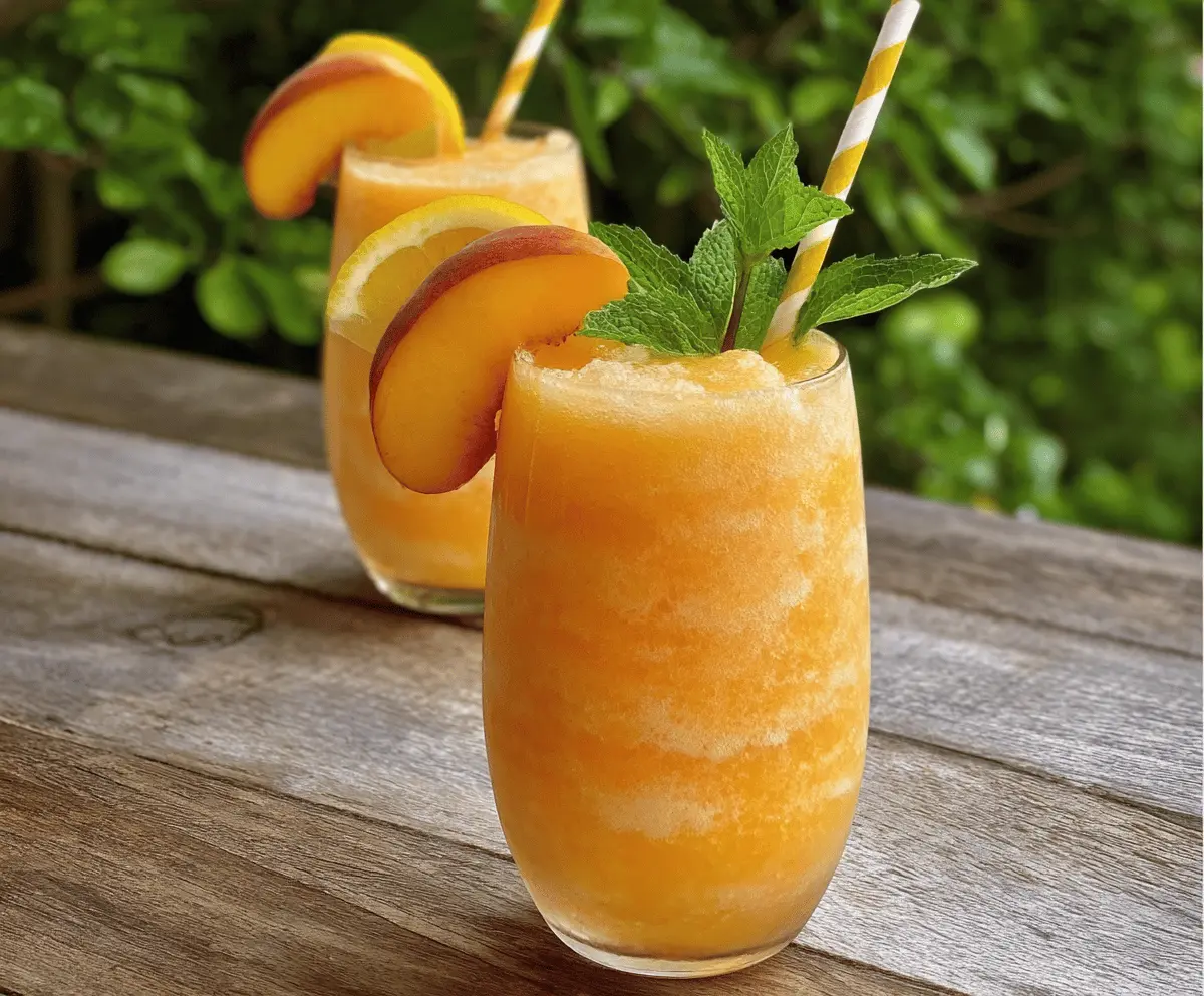 Refreshing Peach Lemonade Slush Recipe