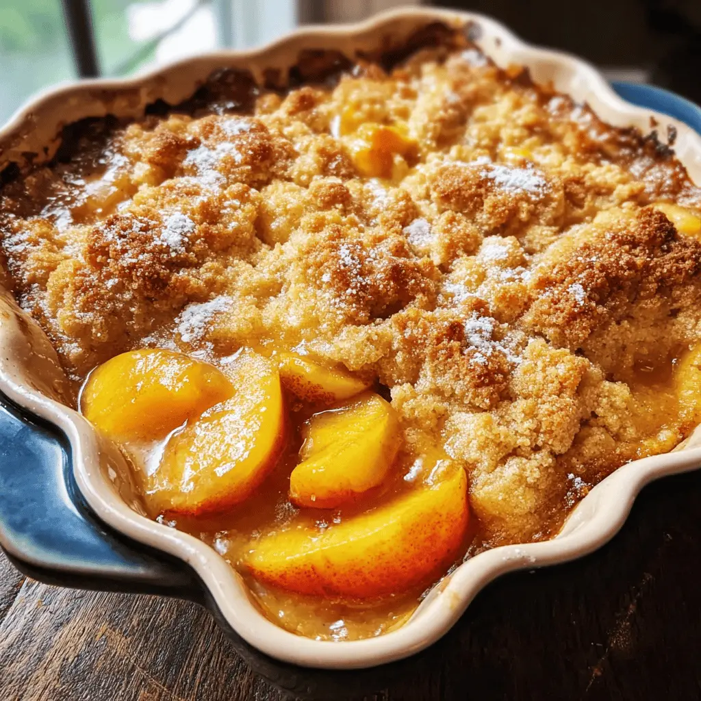 Easy Homemade Peach Cobbler Recipe for Summer