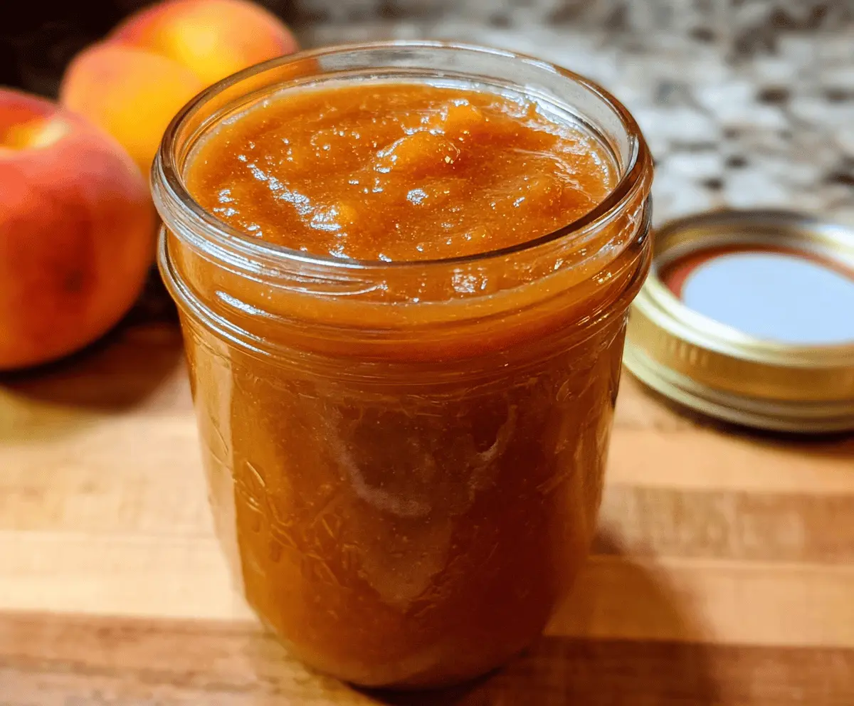 Easy Homemade Crockpot Peach Butter Recipe