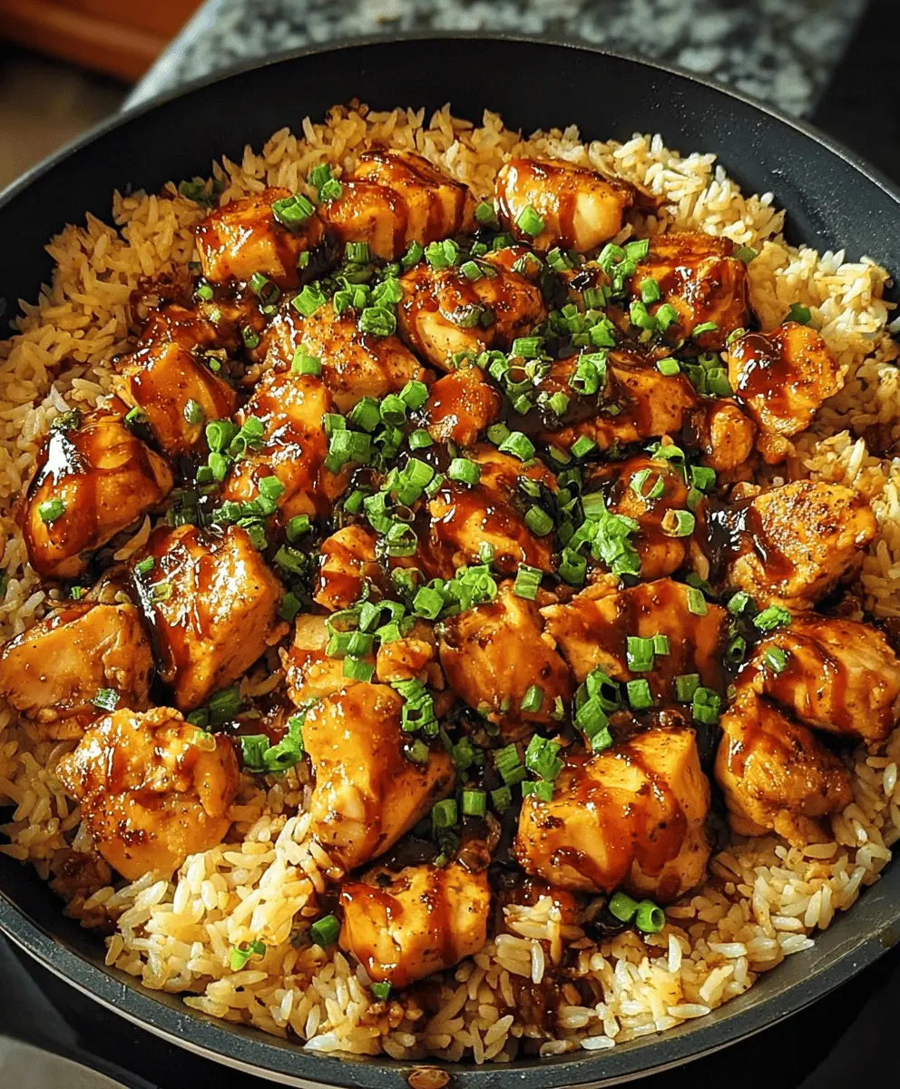 Easy One-Pan Honey BBQ Chicken and Rice