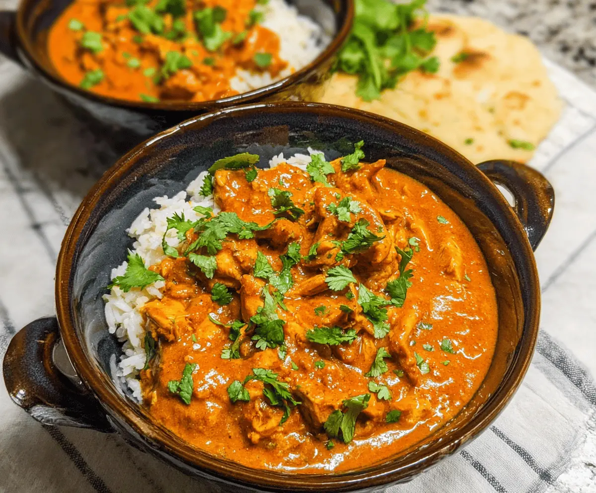 Easy Slow Cooker Indian Butter Chicken Recipe