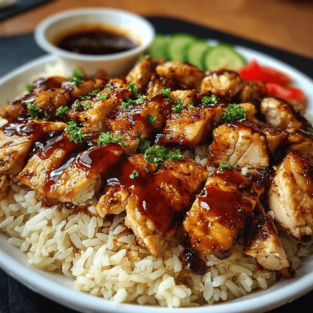 Easy Honey BBQ Chicken Rice Bowl Recipe