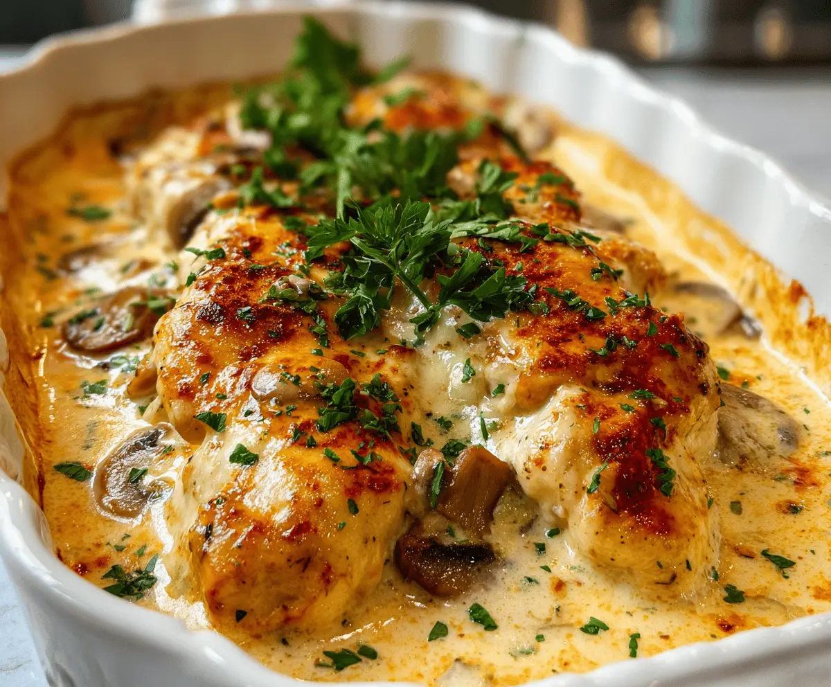 Creamy Chicken Gloria Recipe With Garlic and Herbs