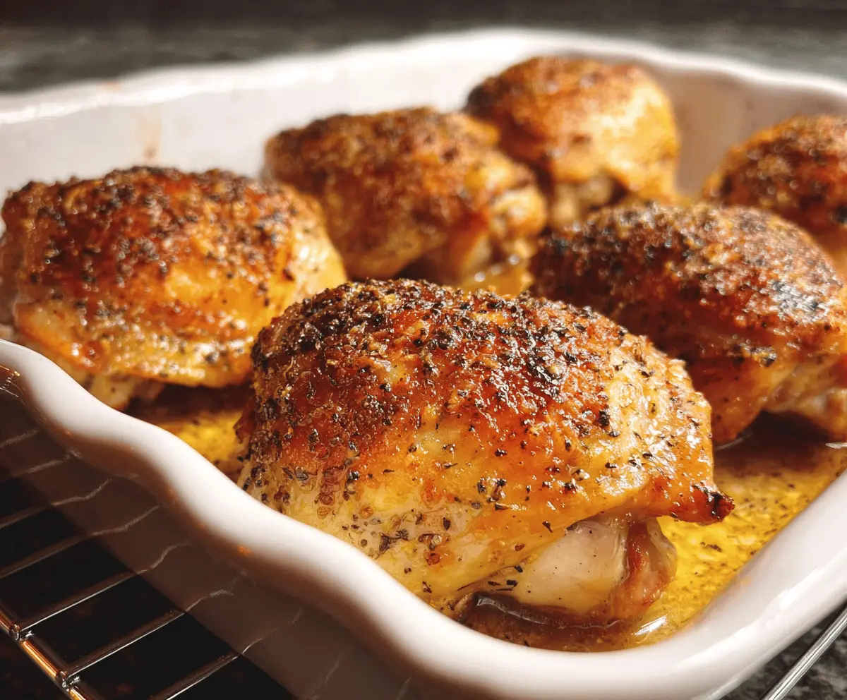 Easy 30-Minute Oven Baked Chicken Thighs